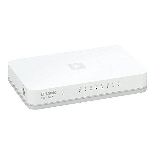 SWITCH 8 PUERTOS RJ-45 10/100/1000 MBPS D-LINK (DGS-1008A)