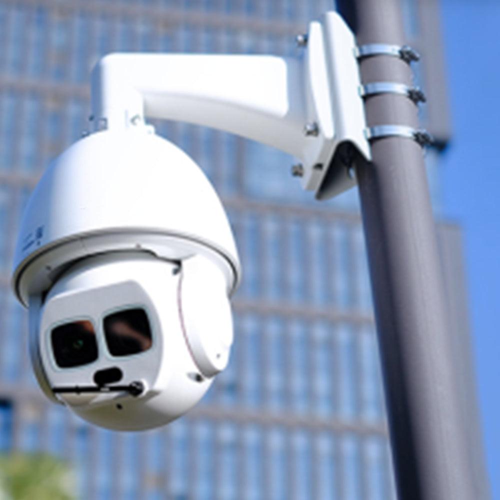 SOPORTE PARA CÁMARA DE VIGILANCIA PARA MONTAJE EN POSTE ANTICORROSIVO (DH-PFA150)