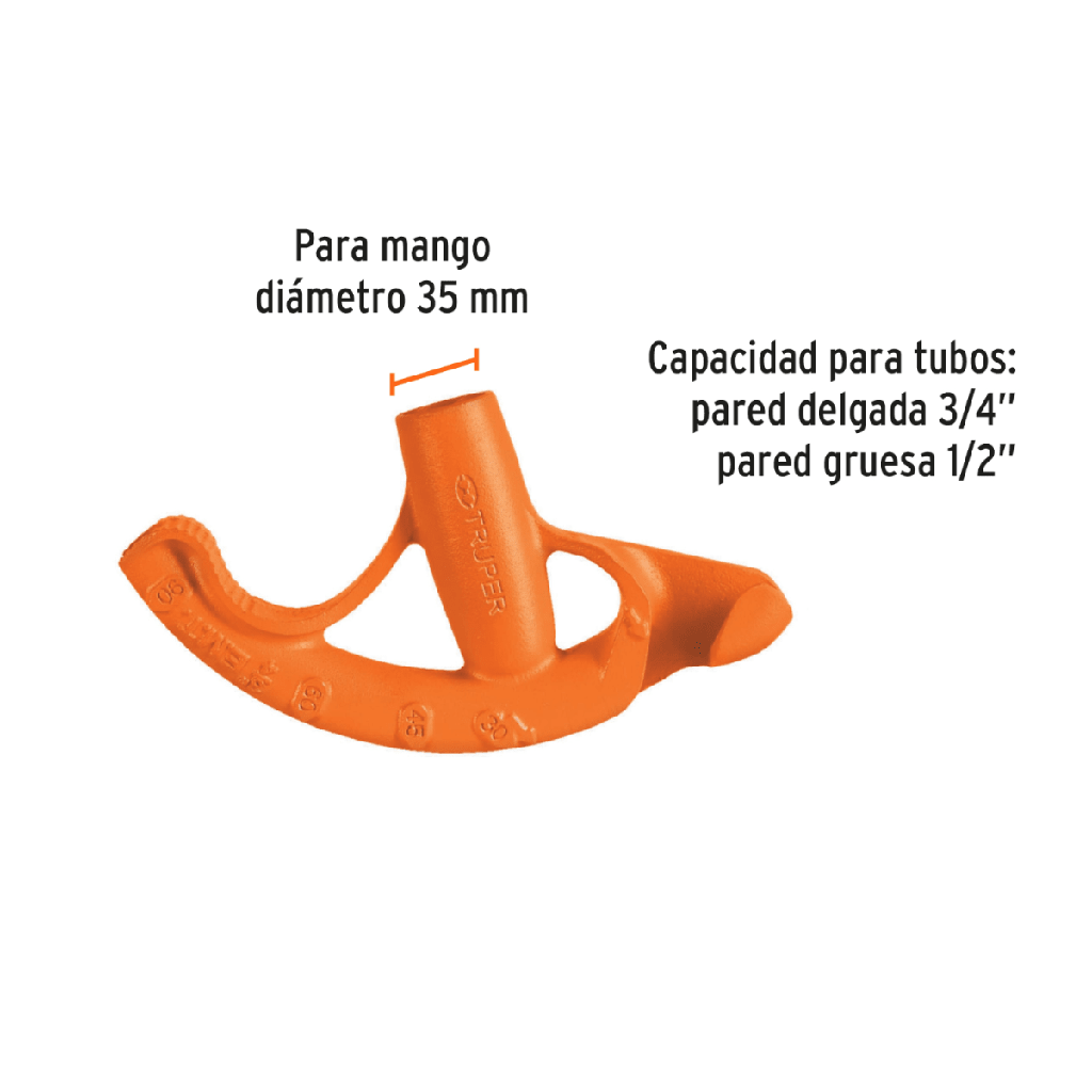 DOBLADOR DE TUBO CONDUIT 3/4 TRUPER 12846