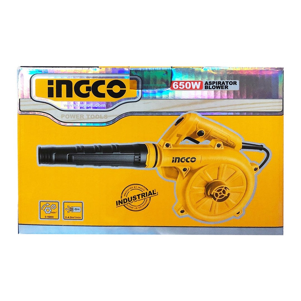 Aspiratore Soffiatore Elettrico 650 W Con Sacca Raccogli Polvere Ingco AB6038