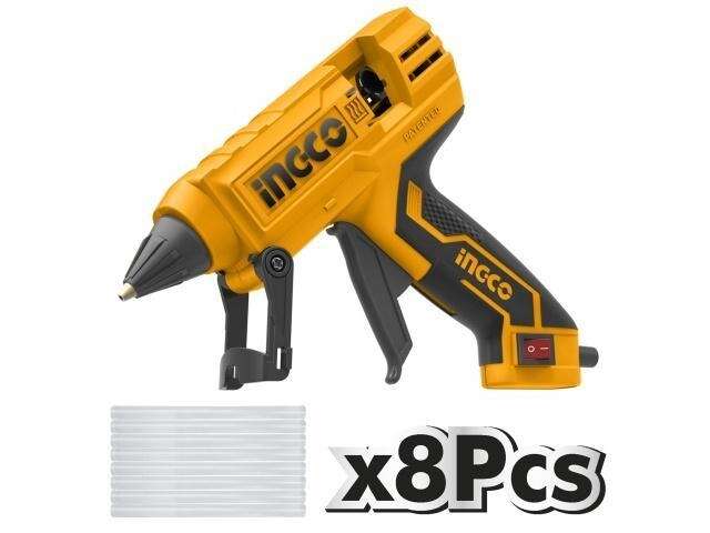 PISTOLA INDUSTRIAL SILICONA CALIENTE 30W 220W 20/30G/MIN INGCO (GG308)
