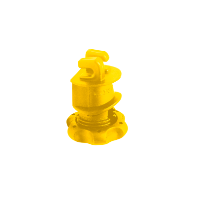 AISLADOR ROSCA TIPO GARRA AMARILLO