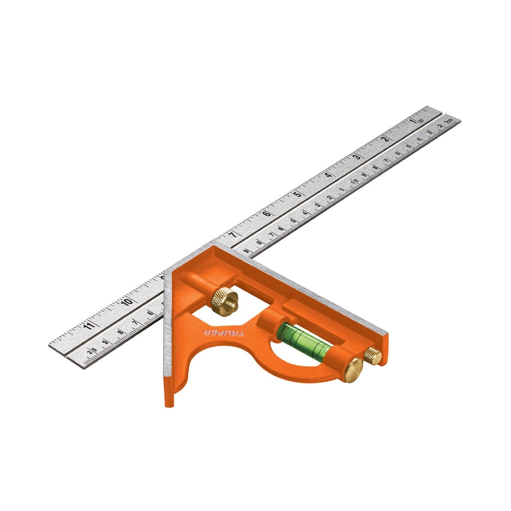 ESCUADRA 12" DE COMBINACIÓN CON PUNZÓN PARA MARCAR, 14380 TRUPER (ECT-12)