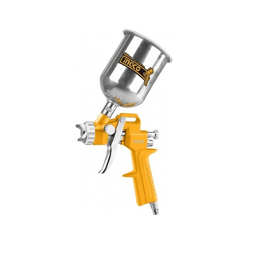 PISTOLA DE PINTAR 400CC DE GRAVEDAD-GRATORIO CON TANQUE DE ALUMINIO INGCO (ASG4042)