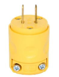 ENCHUFE 2 PATAS 15A 125V PVC AMARILLO LEVITON (115PV)