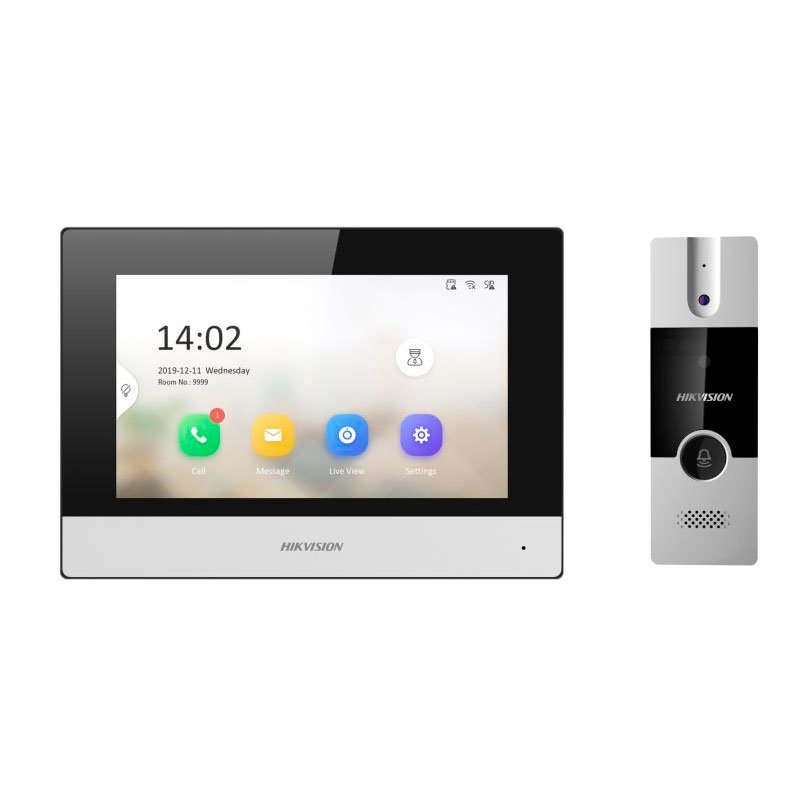 KIT V/PORTERO HIBRIDO. INCLUYE MONITOR Y CAMARA HIKVISION (HK-DS-KIS302-P)