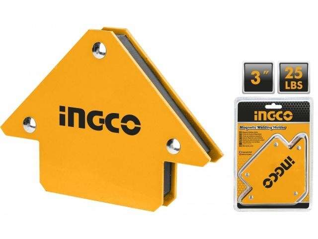 SOPORTE DE SOLDADURA - ESCUADRA MAGNETICA 3" 25 LBS INGCO (AMWH25031)