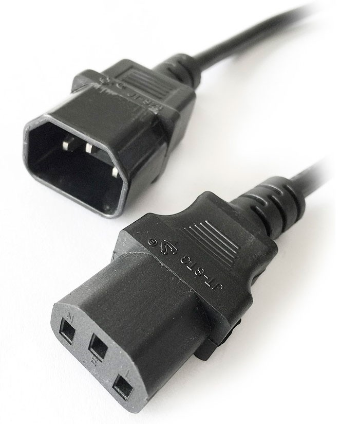 CABLE PODER UPS MACHO HEMBRA 3 MTS C13 A C14 A UPS
