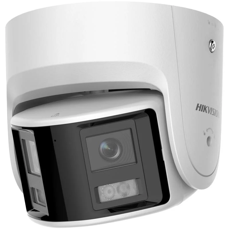 CAMARA IP COLORVU TURRET PANORAMICA 4MP CON STROBE Y ALARMA AUDIBLE HIKVISION (HK-DS2CD2347G2P-LSU/SL)