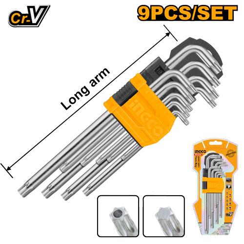 JUEGO LLAVES TORX 9PZS T10-T50 INGCO (HHK13091)