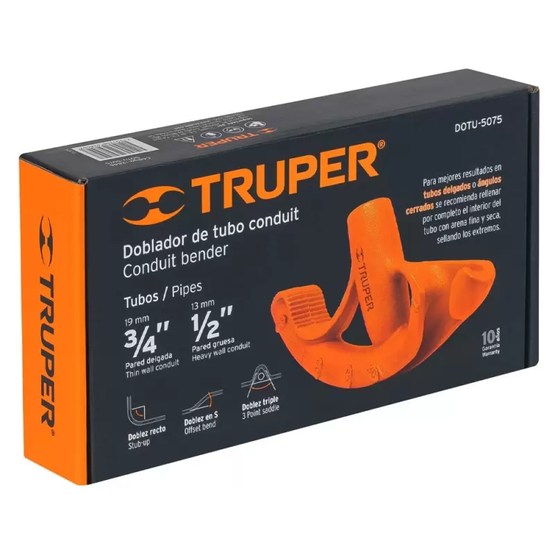 DOBLADOR DE TUBO CONDUIT 3/4 TRUPER 12846 (DOTU-5075)