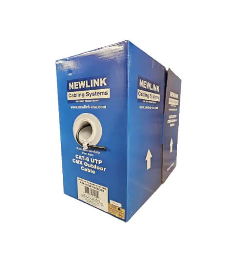 CABLE UTP CAT6 EXTERIOR 4 PARES 23AWG NEGRO – UL X METRO (NEW-9806361-1M)