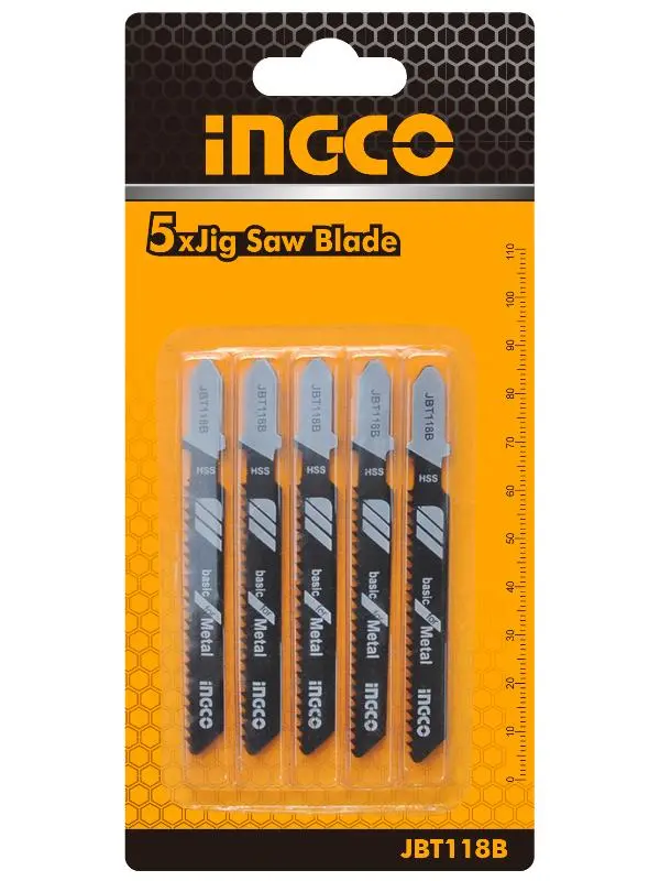 HOJA DE SIERRA CALADORA PARA METAL 5 PIEZAS (JBT118B)
