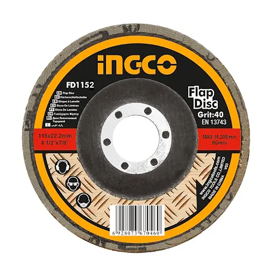 DISCO DISCO FLAP 4 1/2" GRANO 40 INGCO (FD1151)
