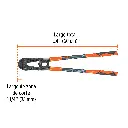 CORTAPERNOS - CIZALLA 24" (61cm), PROFESIONAL, TRUPER 12833 (CP-24X)