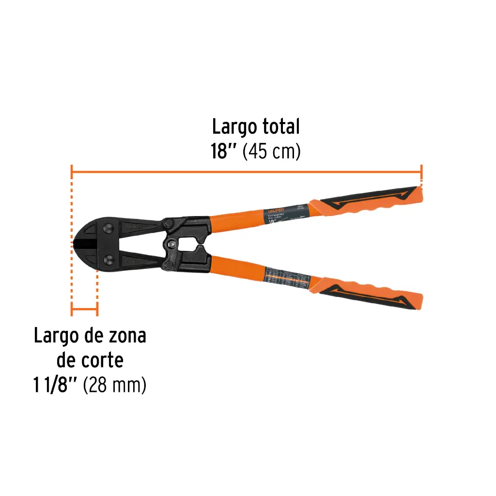 CORTAPERNOS - CIZALLA 18'' (45cm), PROFESIONAL, TRUPER 12832 (CP-18X)