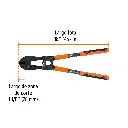 CORTAPERNOS - CIZALLA 18'' (45cm), PROFESIONAL, TRUPER 12832 (CP-18X)