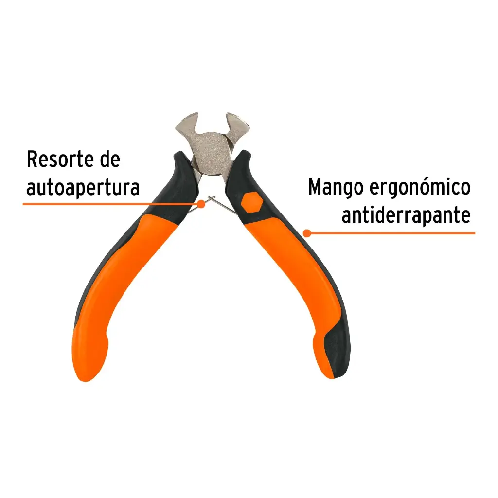 MINI PINZA TIPO TENAZA 4'' (10CM) MANGO COMFORT GRIP, TRUPER 17368 (PM-TN4)