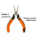 MINI PINZA DE PUNTA REDONDA 5" (13CM) MANGO COMFORT GRIP, TRUPER 17370 (PM-PR4)