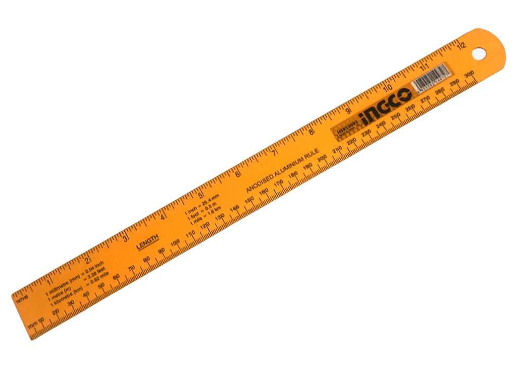 REGLA DE ALUMINIO 30CM INGCO (HSR23002)