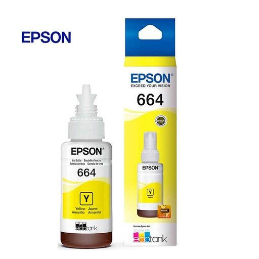 [T664420-AL] BOTELLA DE TINTA EPSON, COLOR AMARILLO, CONTENIDO 70ML (T664420-AL)