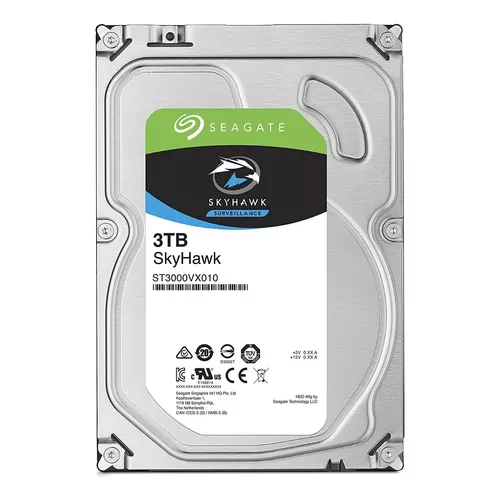 [ST3000VX010] DISCO DURO SEAGATE SKYHAWK SURVEILLANCE,3TB,SATA 6.0GBPS,5900 RPM,64MB,3.5" (ST3000VX010)