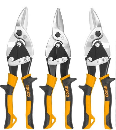 [HTSNK0110] SET DE 3 TIJERAS DE AVIACIÓN 10'' INGCO (HTSNK0110)