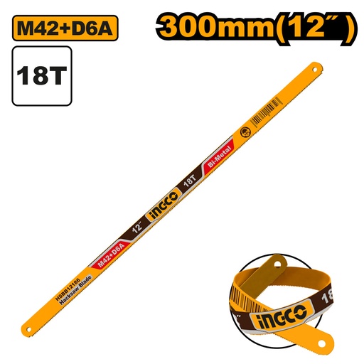 [HSBB12186] HOJA DE SIERRA 12''/300MM 18T DIENTES (1 UND) INGCO (HSBB12186)