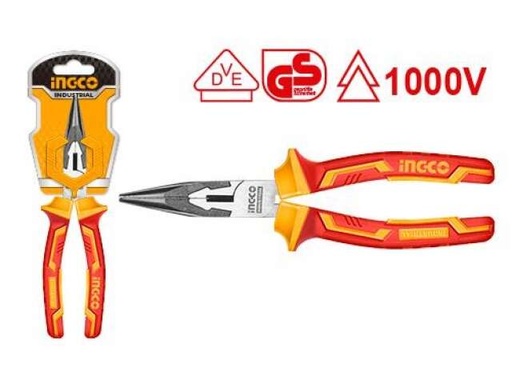 [HILNP28168] ALICATE AISLADO 6" PUNTA FINA-LARGA INGCO (HILNP28168)