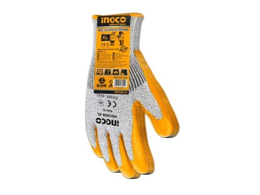 [HGCG08-XL] GUANTES AMARILLO RESISTENTE A CORTES INGCO (HGCG08-XL)