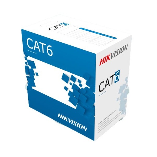 [HK-DS-1LN6-UE-W] ROLLO DE CABLE 4 PARES INTERIOR CAT6 HIKVISION (HK-DS-1LN6-UE-W)