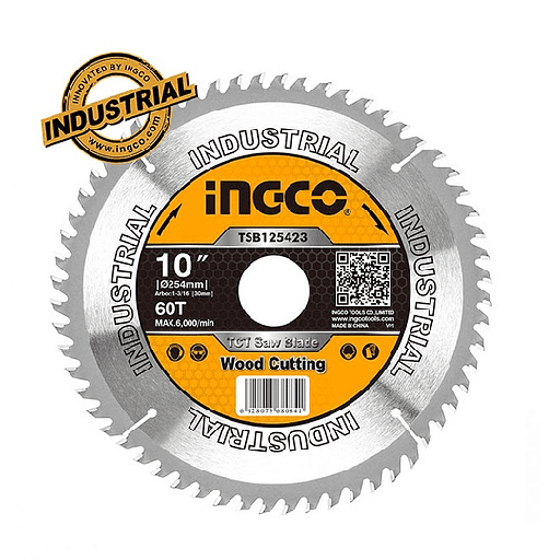 [TSB125423] DISCO CORTE MADERA DIAMANTADO 10'' 60 D INGCO (TSB125423)
