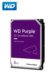 [WD64PURZ] DISCO DURO WESTERN DIGITAL WD PURPLE, 6TB, SATA 6.0 GB/S, 5400 RPM, 256MB CACHE, 3.5" (WD64PURZ)