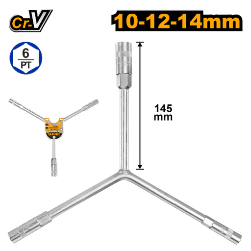[HYSW101214] LLAVE TIPO Y HEXAGONAL 10-12-14MM INGCO (HYSW101214)
