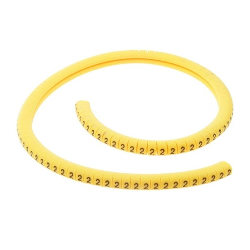 [T-1/NUM-2] MARCADOR TIPO ANILLO [1, 5-2, 5mm] [16-14AWG] #2 CAMSCO (T-1/NUM-2)