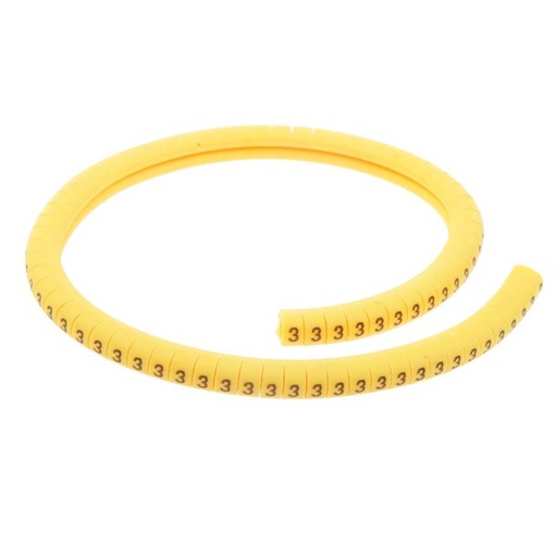 [T-1/NUM-3] MARCADOR TIPO ANILLO [1, 5-2, 5mm] [16-14AWG] #3 CAMSCO (T-1/NUM-3)