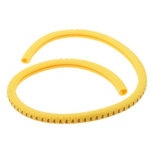 [T-1/NUM-4] MARCADOR TIPO ANILLO [1, 5-2, 5mm] [16-14AWG] #4 CAMSCO (T-1/NUM-4)