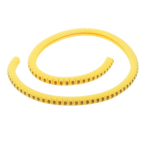 [T-1/NUM-9] MARCADOR TIPO ANILLO [1, 5-2, 5mm] [16-14AWG] #9 CAMSCO (T-1/NUM-9)