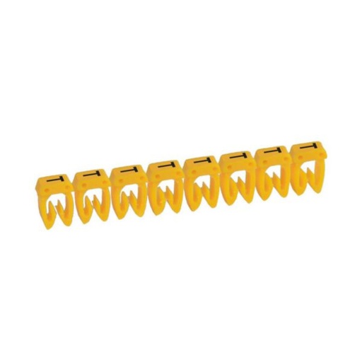 [T-1/SIG-T] MARCADOR TIPO ANILLO [1, 5-2, 5mm] [16-14AWG] SIGNO: "T" TIERRA CAMSCO (T-1/SIG-T)