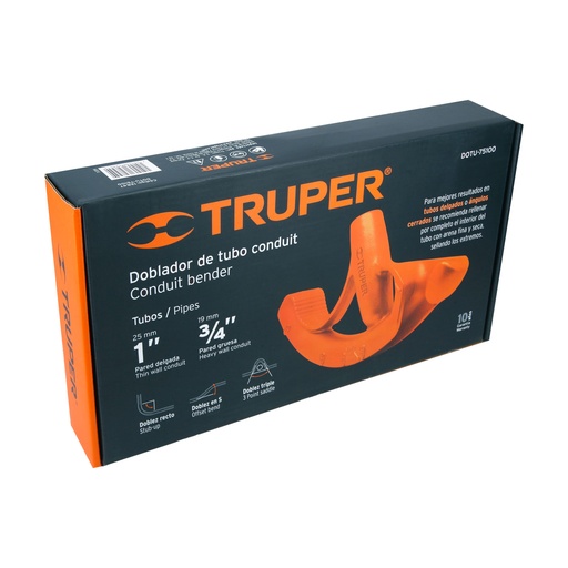 [DOTU-75100] DOBLADOR DE TUBO CONDUIT 1'' TRUPER 12847 (DOTU-75100)