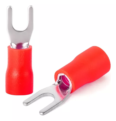 [SV1.25-4] TERMINAL AISLADO TIPO UÑA  20-18 AWG 5/32 (4.3 MM) - ROJO 100UND CNHOWDER (SV1.25-4)