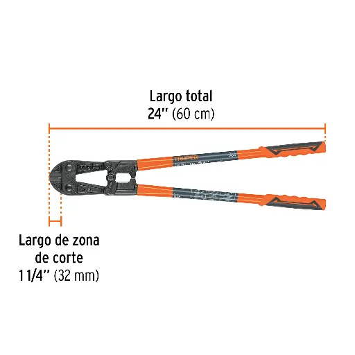 [CP-24X] CORTAPERNOS - CIZALLA 24" (61cm), PROFESIONAL, TRUPER 12833 (CP-24X)