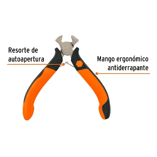 [PM-TN4] MINI PINZA TIPO TENAZA 4'' (10CM) MANGO COMFORT GRIP, TRUPER 17368 (PM-TN4)